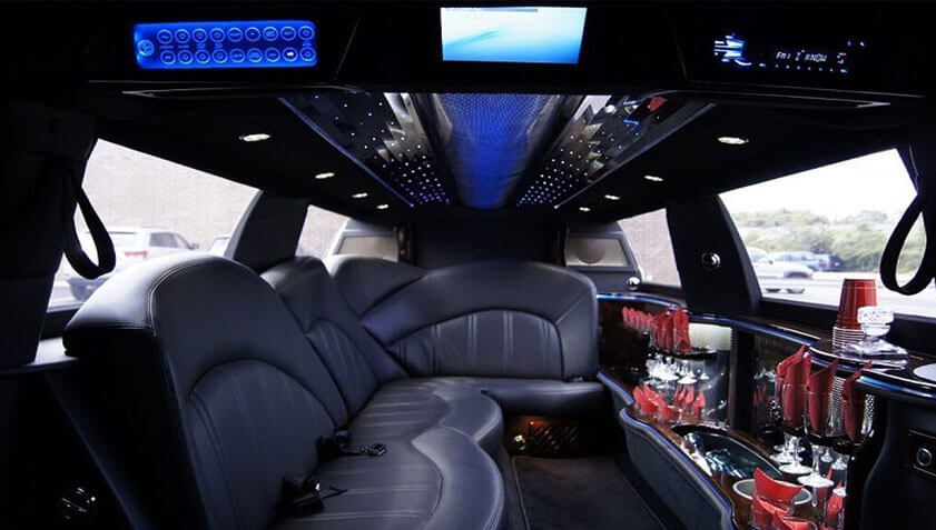Interior of Proms Limousine