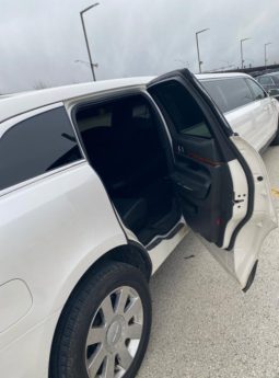 White Stretch Limousine's Side door open