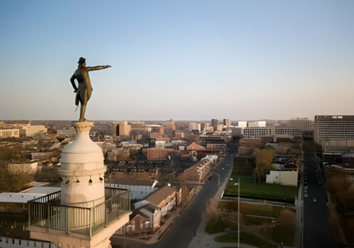 Aerial View of Trenton New Jersey