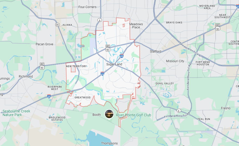 Map Of Sugar Land
