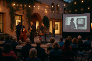 open-air jazz performance